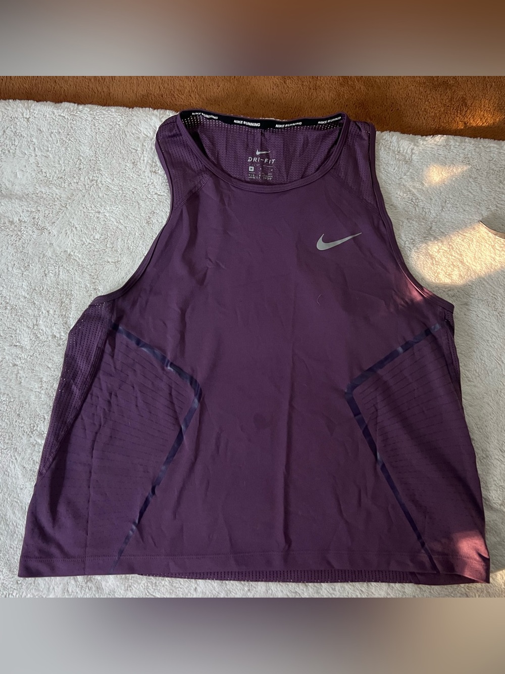 Nike Women's Dri-FIT Sleeveless Running Tank - Deep Purple